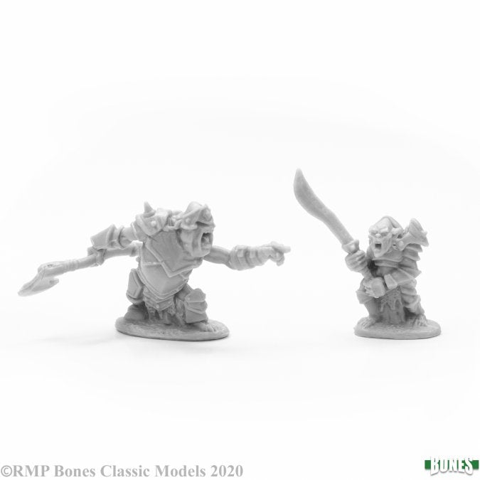 Reaper Mini RM77678 Armored Goblin Leaders (2)
