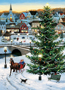 Cobble Hill Puzzle 500 Piece Village Tree