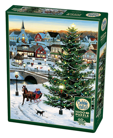 Cobble Hill Puzzle 1000 Piece Village Tree
