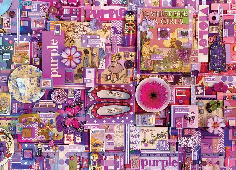 Cobble Hill Puzzle 1000 Piece Purple