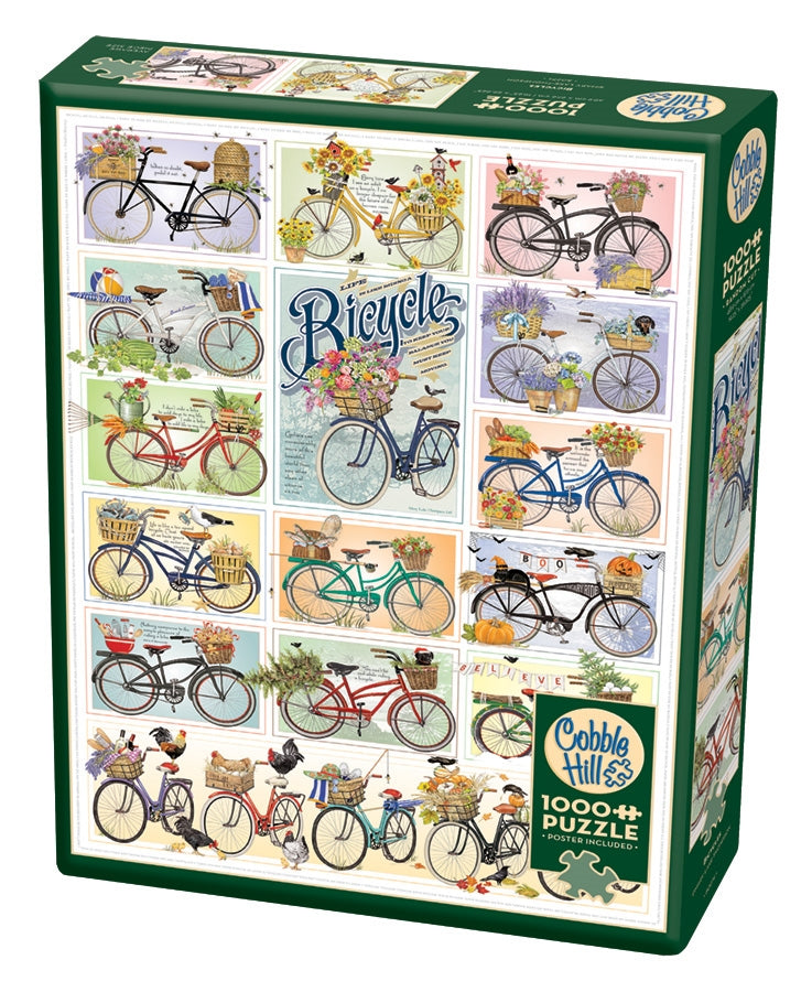 Cobble Hill Puzzle 1000 Piece Bicycles