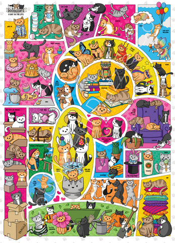 Cobble Hill Puzzle 1000 Piece Doodlecats
