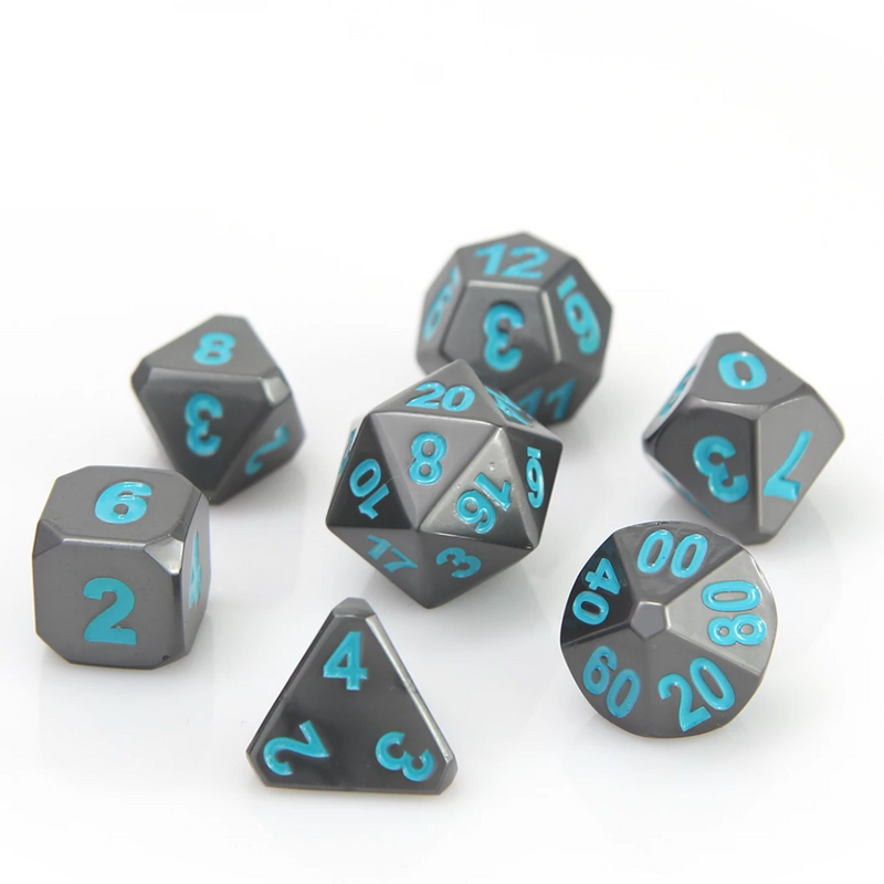 Die Hard Dice Forge Dice Set Gunmetal W/teal