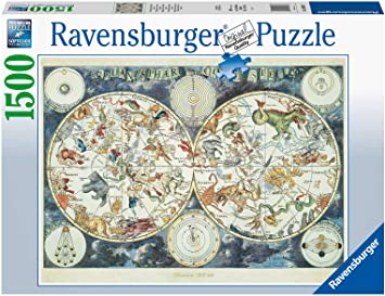Ravensburger Puzzle 1500 Pcs World Map of Fantastic Beasts