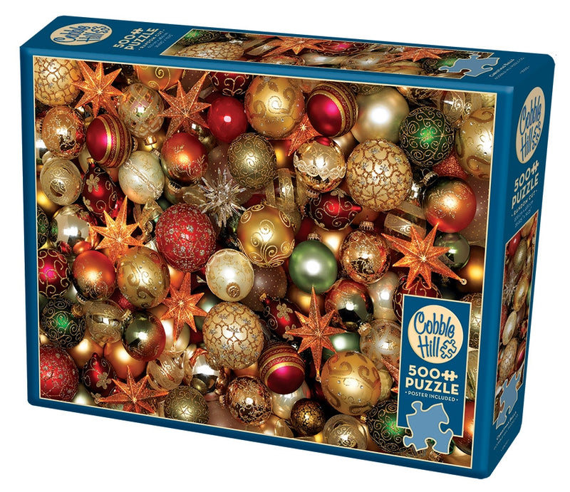 Cobble Hill Puzzle 500 Piece Christmas Balls