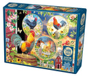 Cobble Hill Puzzle 500 Piece Rooster Magic