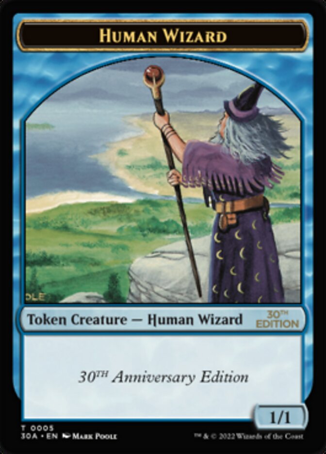 Human Wizard Token [30th Anniversary Tokens]