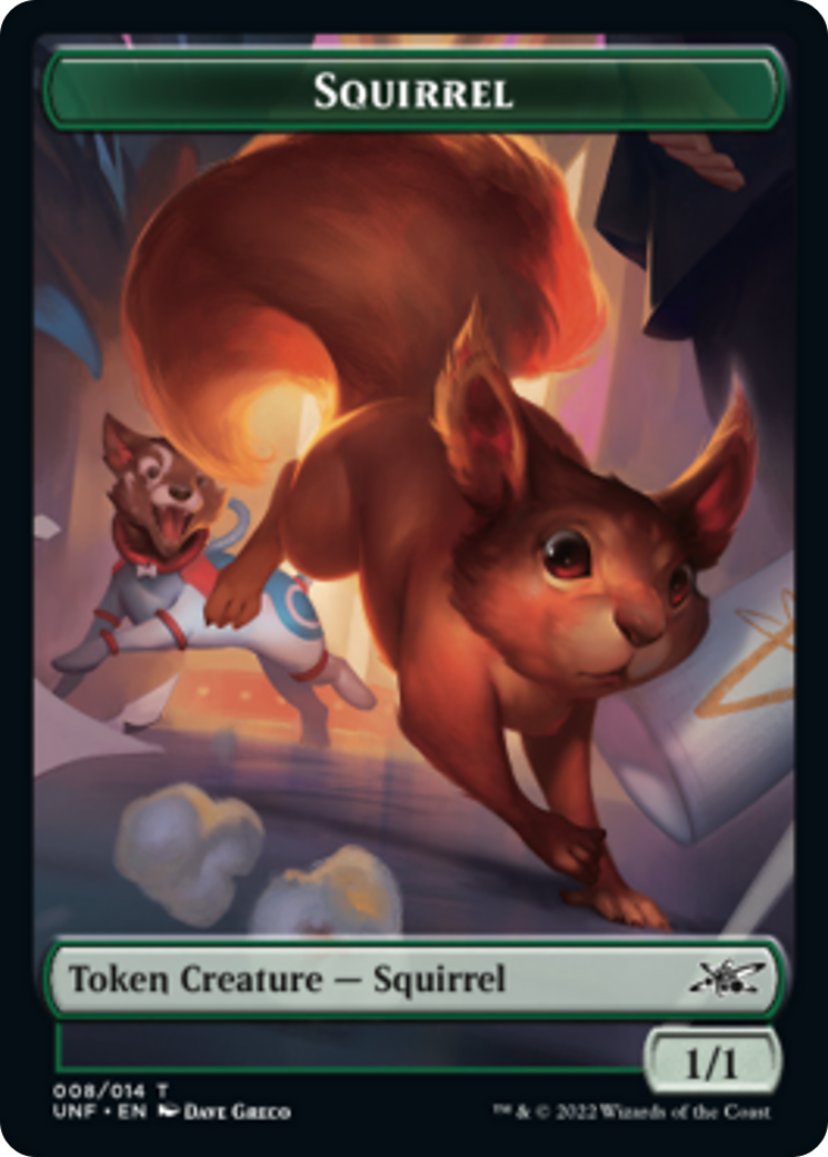 Squirrel // Treasure (013) Double-Sided Token [Unfinity Tokens]