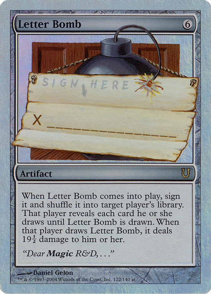 Letter Bomb (Alternate Foil) [Unhinged]