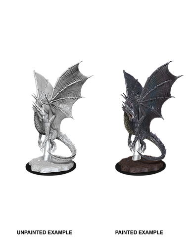 Wizkids Minis D&D 90036 Young Silver Dragon