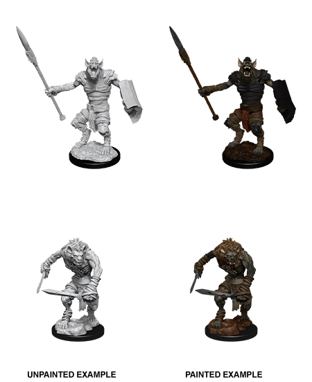 Wizkids Minis D&D 90066 Gnoll and Gnoll Flesh Gnawer