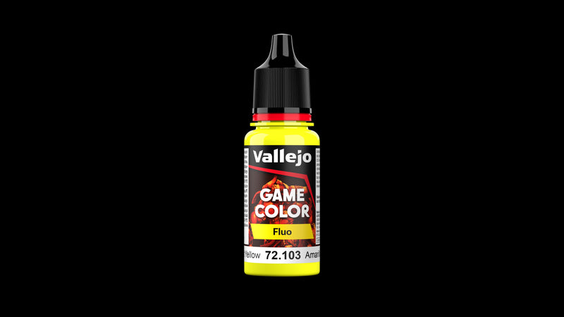 Vallejo Game Color Fluo New Gen 18ml Fluorescent Yellow