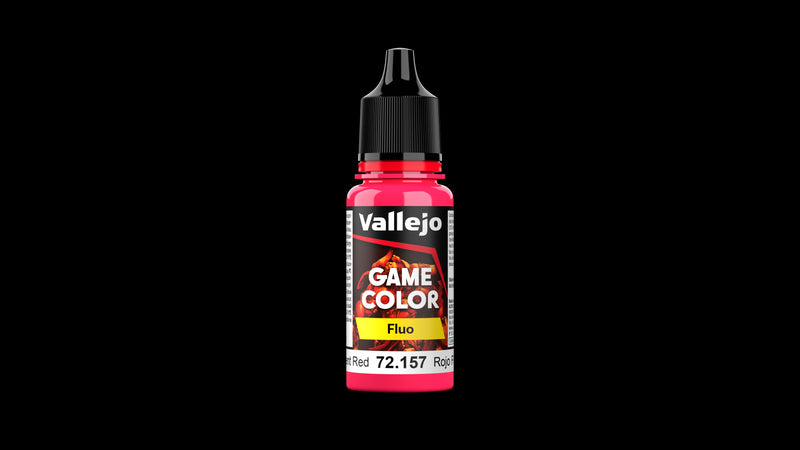 Vallejo Game Color Fluo New Gen 18ml Fluorescent Red