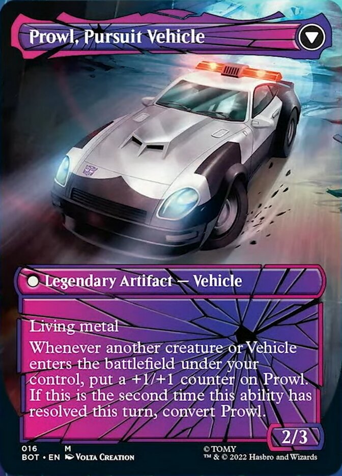 Prowl, Stoic Strategist // Prowl, Pursuit Vehicle (Shattered Glass) [Transformers]
