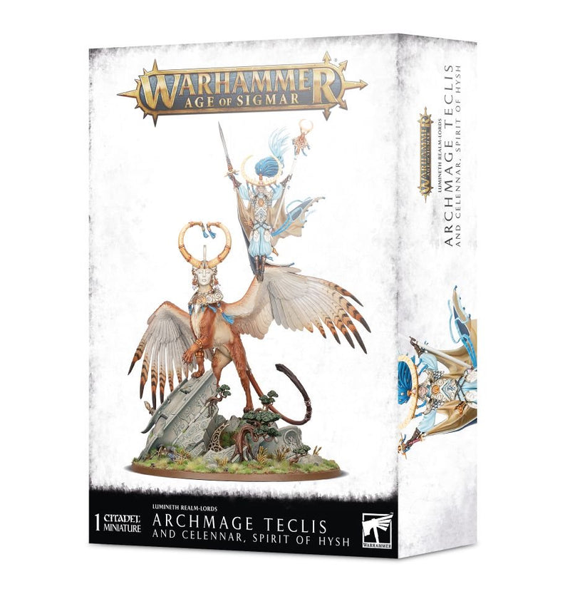 GW Age of Sigmar Lumineth Realm-Lords Archmage Teclis And Celennar, Spirit of Hysh