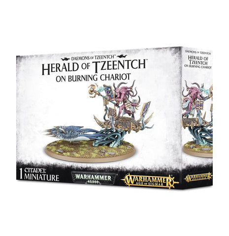 GW Age of Sigmar Disciples of Tzeentch Herald Of Tzeentch/Burning Chariot/Exalted Flamer/Changecaster/Fateskimmer