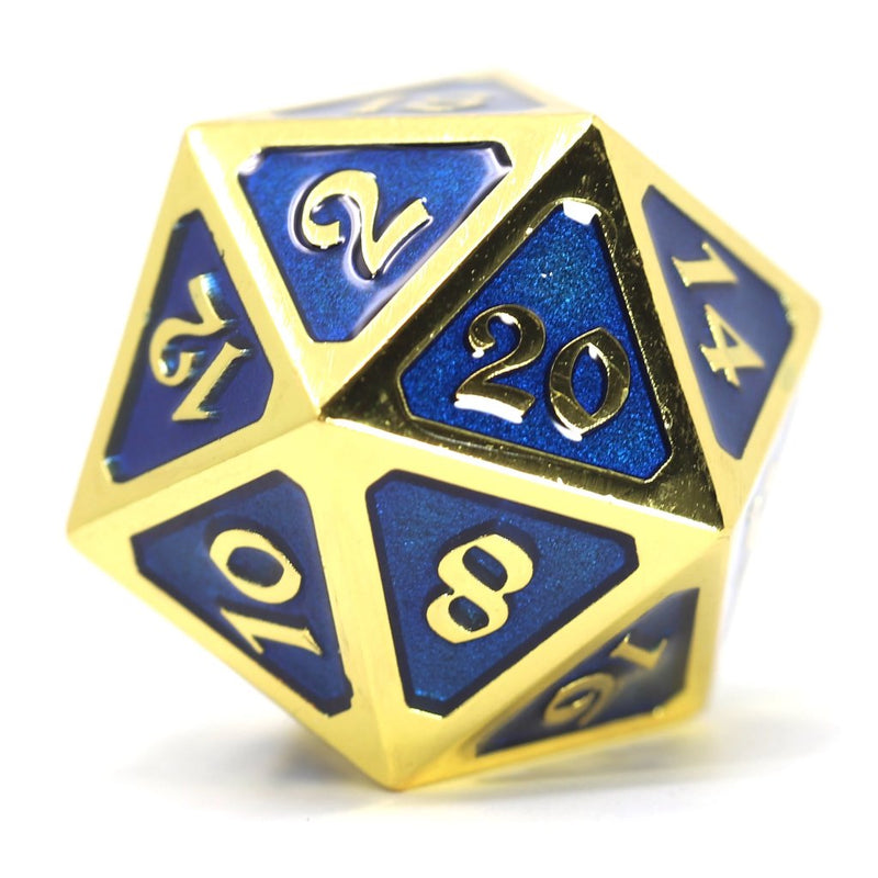 Die Hard Dice Dire D20 - Mythica Gold Sapphire