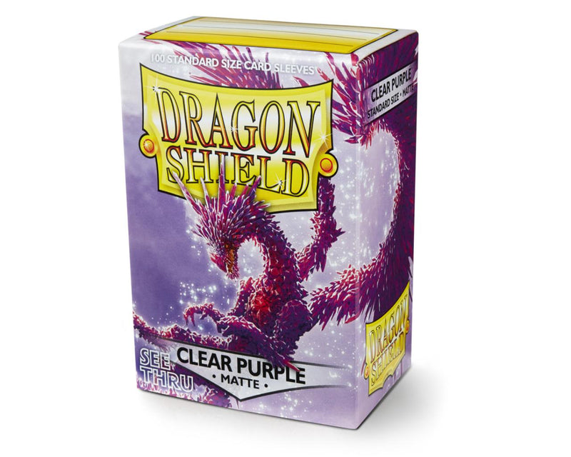 Dragon Shield Sleeves: Matte Clear Purple (100)