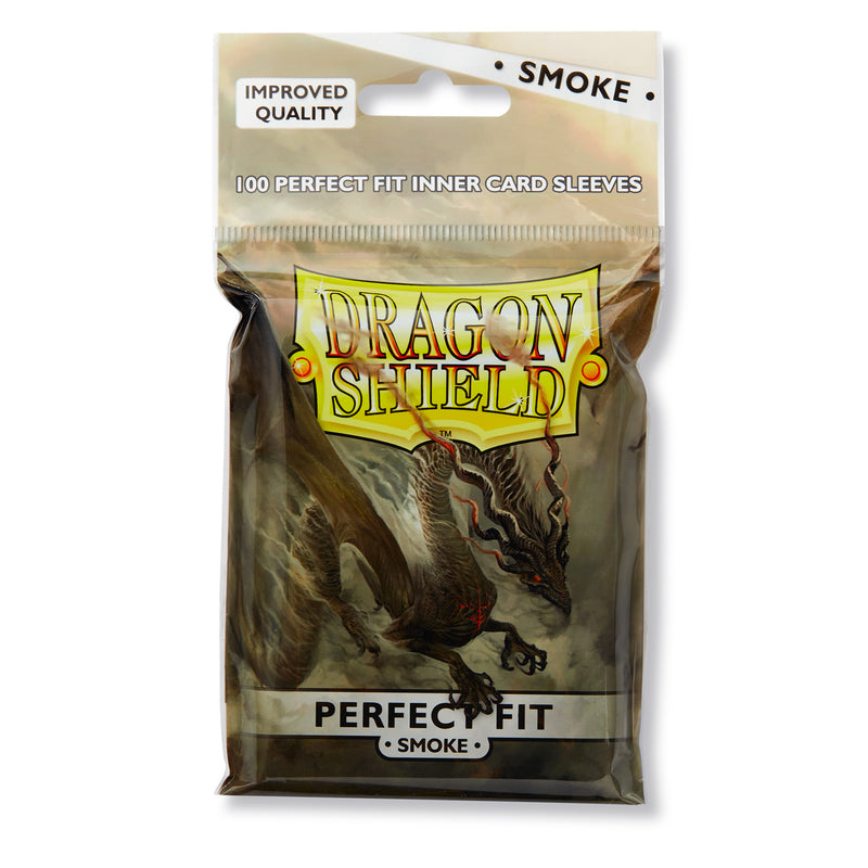 Dragon Shield Sleeves: Perfect Fit Smoke (100)