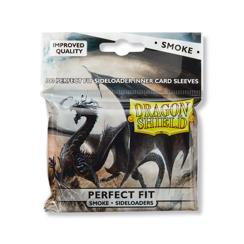 Dragon Shield Sleeves: Perfect Fit Smoke Sideloading (100)