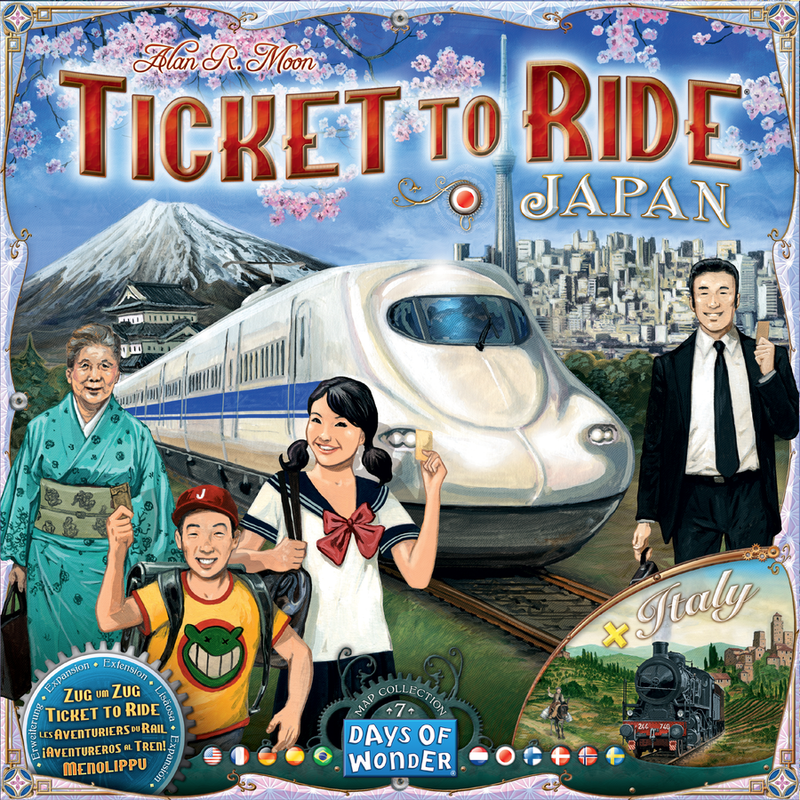 Bg Ticket To Ride Map 7 Japan & Italy