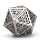 Die Hard Dice Dire D20 - Mythica Battleworn Silver