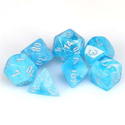 Chessex Poly Mini Luminary Sky/Silver