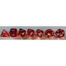 Chessex Poly Translucent Red/white (new)