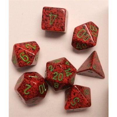 Chessex Poly Speckled Strawberry