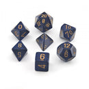 Chessex Poly Speckled Golden Cobalt