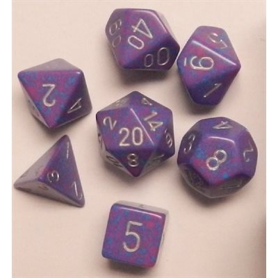 Chessex Poly Speckled Silver Tetra