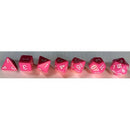 Chessex Poly Opaque Pink/white