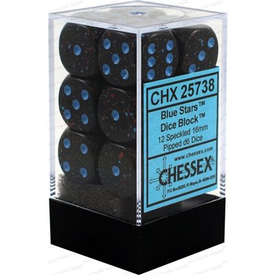 Chessex 12d6 Speckled Blue Stars