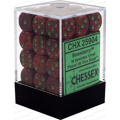 Chessex 36d6 Speckled Strawberry