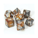 Chessex Poly Gemini Copper-steel/white