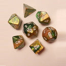 Chessex Poly Gemini Gold-green/white