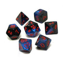 Chessex Poly Gemini Black-starlight/red