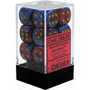 Chessex 12d6 Gemini Blue-red/gold