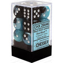 Chessex 12d6 Gemini Black-shell/white