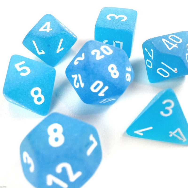 Chessex Poly Frosted Caribbean Blue