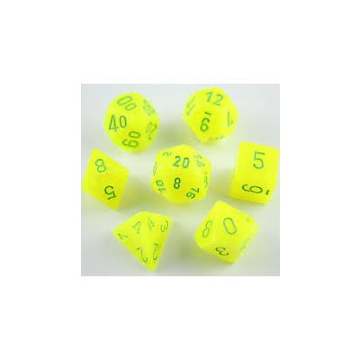 Chessex Poly Vortex Electric Yellow/green