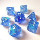 Chessex Poly Borealis Sky Blue/white