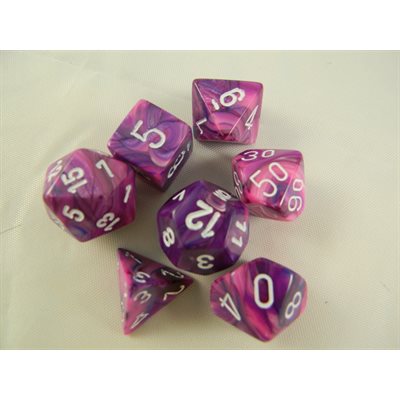 Chessex Poly Festive Violet/white