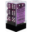 Chessex 12d6 Festive Violet/white