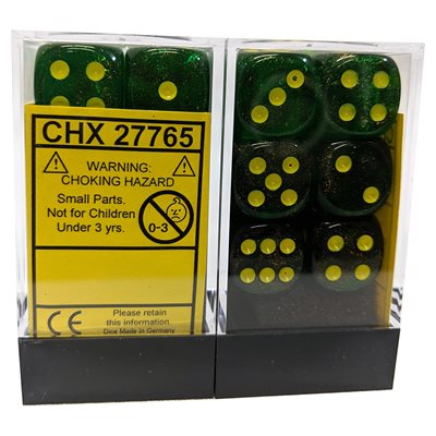Chessex 12d6 Borealis Maple Green/yellow