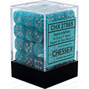 Chessex 36d6 Cirrus Aqua/silver
