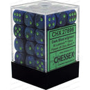 Chessex 36d6 Lustrous Dark Blue/gold