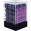 Chessex 36d6 Lustrous Purple/gold