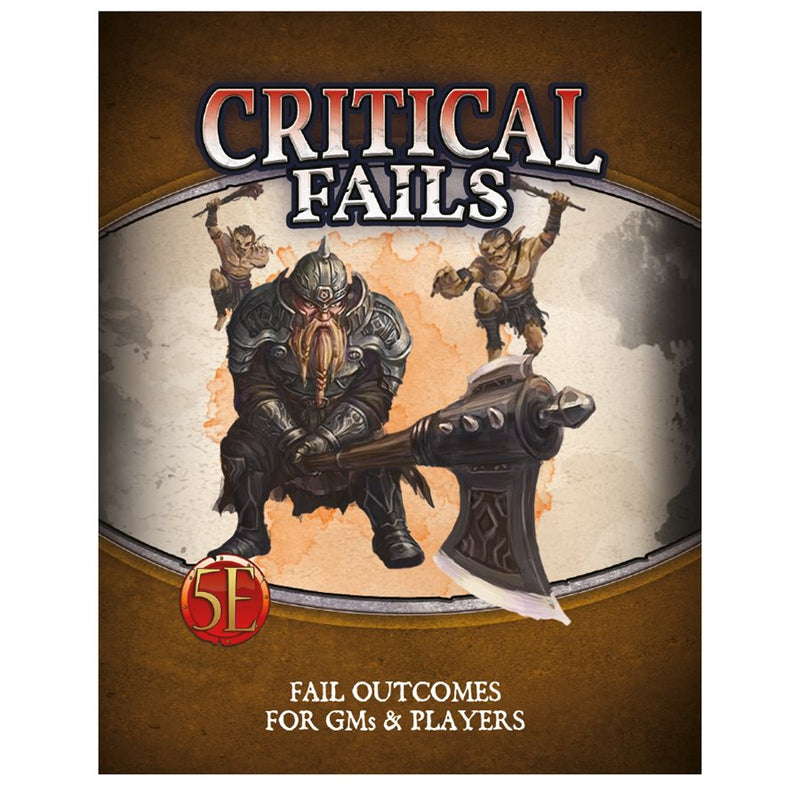 Dungeons and Dragons 5th Edition Critical Fail Deck