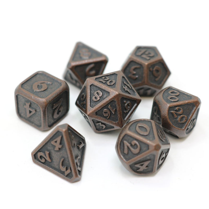 Die Hard Dice Mythica Dice Set - Dark Copper